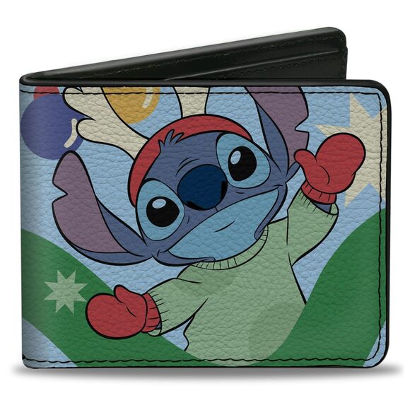 Handbags - 1847 Disney Wallet, Bifold, Lilo and Stitch Reindeer Stitch 100% Naughty
